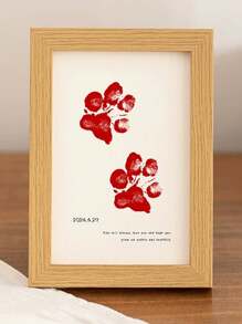 A Non-Contact Ink Pad With Pet Paw Print Kit, Pet Footprint Inkless Pad For Saving Cat/Dog Paws Prints