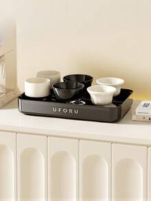 1pc Desktop Storage Rack, Office Kitchen Cup Holder Condiment Rack, Elegant Luxury Cup Organizer - Multicolor - View 16