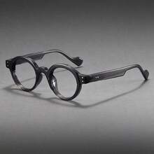 Vintage Style Oversized Round Fashion Glasses, PC Frame, Lenses, Plain Eyewear For Men And Women - Multicolor - View 13
