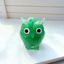 1pc Crystal Drops Make Owl Products, Crystal Upholstery, Crystal Owl Indoor Ornament Gift, Crystal Owl Statue Crafts