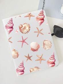 Shells & Sea Snails 720° 可旋转 iPad 保护壳，兼容 iPad Air 11 英寸 (M2)-2024/2025，支持横竖方向。适用于 iPad Mini4567、iPad 10.2 英寸，保护壳支持多种角度，内置松紧带可在旅行途中安全闭合平板电脑。 - 粉色 - 查看 9