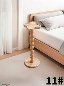 Adjustable Four-Leaf Clover Shaped Side Table, Coffee Table, End Table For Sofa, Bedside, Small Spaces, Mobile And Convenient For Lawn And Patio