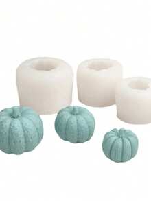 1 buah Set Cetakan Silikon Berbentuk (Besar, Sedang, Kecil), Untuk Membuat Lilin, Plester, Sabun, Juga Cocok Untuk Dekorasi Pesta - Putih - View 3
