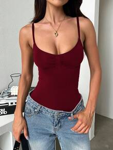 GAOVOT Y2k Sexy Hot Girl Tight All-Season Sporty Casual Halter Jumpsuit