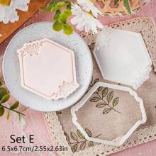 Leaf Pattern Cookie Cutter DIY Birthday Fondant Biscuit Mold Baby Shower Party Cookies Embossing Mould Dessert DIY Decor Tools Wedding Party Birthday Cake Mold