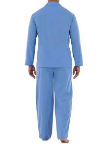 Men's Long Sleeve Broadcloth Pajama Set