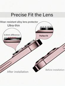 BOLLYMORE 适用于 17 Pro Max/17 Pro/17 Air/17/16 Pro Max/16 Pro/16E 及更早机型（11-15 系列）的 3 合 1 时尚保护壳套装 - 闪亮水钻镜头装饰 + 9H 钢化玻璃 + 金属摄像头环，包含全套清洁工具，打造自拍/派对魅力造型（亮粉色设计 | 兼容其他手机壳） - 粉色 - 查看 6