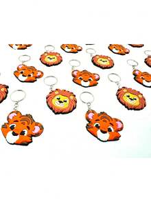 Lion And Tigress Jaguar 10 Units Rubberized Keychain Mimo Safary - Multicolor - View 5