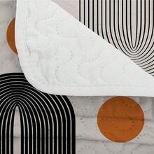 2/3 Pcs Simple Geometric Print Bedding Set(1 Quilt + 1/2 Pillowcases), Soft Microfiber, Lightweight, Breathable, Easy To Care Summer Quilt Set, Queen/King Coverlet, High-Quality Bedspread Set, Nice Room Decor - Line Round Cake - View 10