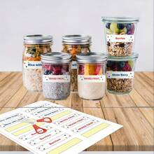 20 张 A4 297 X 210 毫米纸张，自粘多用途标签，可打印白色贴纸标签，适用于激光/喷墨打印机贴纸尺寸白色，每张 A4 纸可贴 1/2/4/8 个标签，学校用品，返校