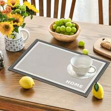 4pcs/6pcs Set, White Striped Theme, Vibrant Modern Creative Placemat Set - High Quality Linen Material Easy To Clean, Suitable For Kitchen Dining Room Decor Placemats, Holiday Party Table Decorations, Home Decor - Beige - View 46