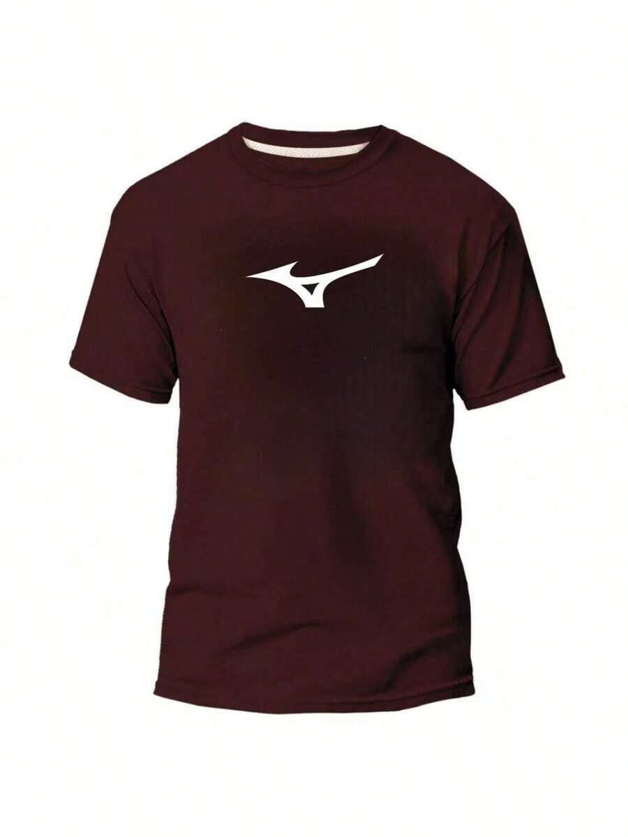 MIZUN SHIRT 100% COTTON COMFORTABLE T-SHIRT - Maroon - View 1