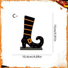 1 pièce de jambes de clown classiques amusantes, panneau Joyeux Halloween, centre de table, effrayant à faire peur, décoration de maison hantée de pirate, convient pour vitrine, décoration de table de fête, cadeau de surprise d'Halloween