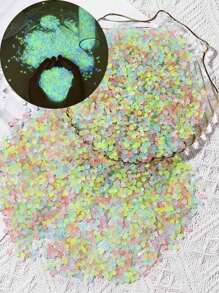 500pcs Luminous Sand, Horticultural Aquatic Landscape Fluorescent Stone, Mini Luminous Resin Stone, Used For Succulent Resin Luminous Rocks, Garden Decoration, Micro Landscape, Bonsai Decoration, Passageway, Aquarium,Vase Filler,Flower Pots,Vase Decorations, Fish Tank Decorations, Props For Wedding Arrangements Gifts Birthday Graduation
