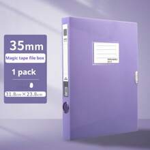 1pc Solid A4 Buckle Information Book, Solid Color Folder, Waterproof And Stain-Proof, Very , Highly Attractive Interleaving File Bag, 20 Pages/30 Pages/40 Pages/60 Pages/80 Pages/100 Pages, Multiple Specifications To Choose Back-School Season/Graduation Season Gifts, Suitable For School, Family, Office, Stationery Storage And Sorting, Good Helper For Teacher Supplies,Back To School,School Supplies