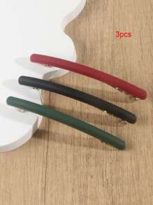 3 Stücke elegante, minimalistische bogenförmige Haarspangen, einteiliger Federklemm-Pferdeschwanz-Klammerclip, vielseitig & hochwertig, perfektes Geschenk zu Muttertag, Schulanfang, Thanksgiving, Weihnachten, Neujahr, Valentinstag