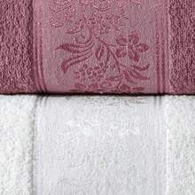 4 PCs Towel Set 2 Bath + 2 Hand Towels - Cotton Rich - Made In Turkey - Red - View 2