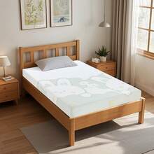 Adult Medium Soft Cooled Rabbit Cute Cartoon Mattress Gel Memory Foam Mattress Rolled In Box Fiberglass Free High Density Base Supportive CertiPUR-US - 白色 - 查看 2