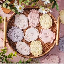 Leaf Pattern Cookie Cutter DIY Birthday Fondant Biscuit Mold Baby Shower Party Cookies Embossing Mould Dessert DIY Decor Tools Wedding Party Birthday Cake Mold