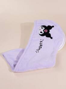 Sanrio Sanrio 1pc Sanliou Yugui Dog, Four Color Cute Kuromi Dry Hair Cap, Anime KT Cat Coral Velvet Water Absorbing Headscarf, Home Cartoon Melody Quick Drying Bath Cap Home Bathroom Decor Summer