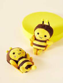 PETSIN 2 件/套可爱黄色迷你蜜蜂设计宠物玩具，适用于狗和猫，适合日常互动游戏，不可咀嚼 - 彩色 - 查看 3