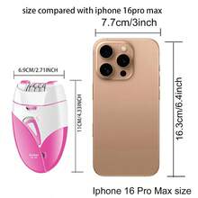 Kemei品牌KM-189A電動脫毛器女士脫毛機全身去毛從毛根除女性刮鬍刀腋下腿部比基尼私密處毛髮清潔機 - 玫紅色 - 查看 3