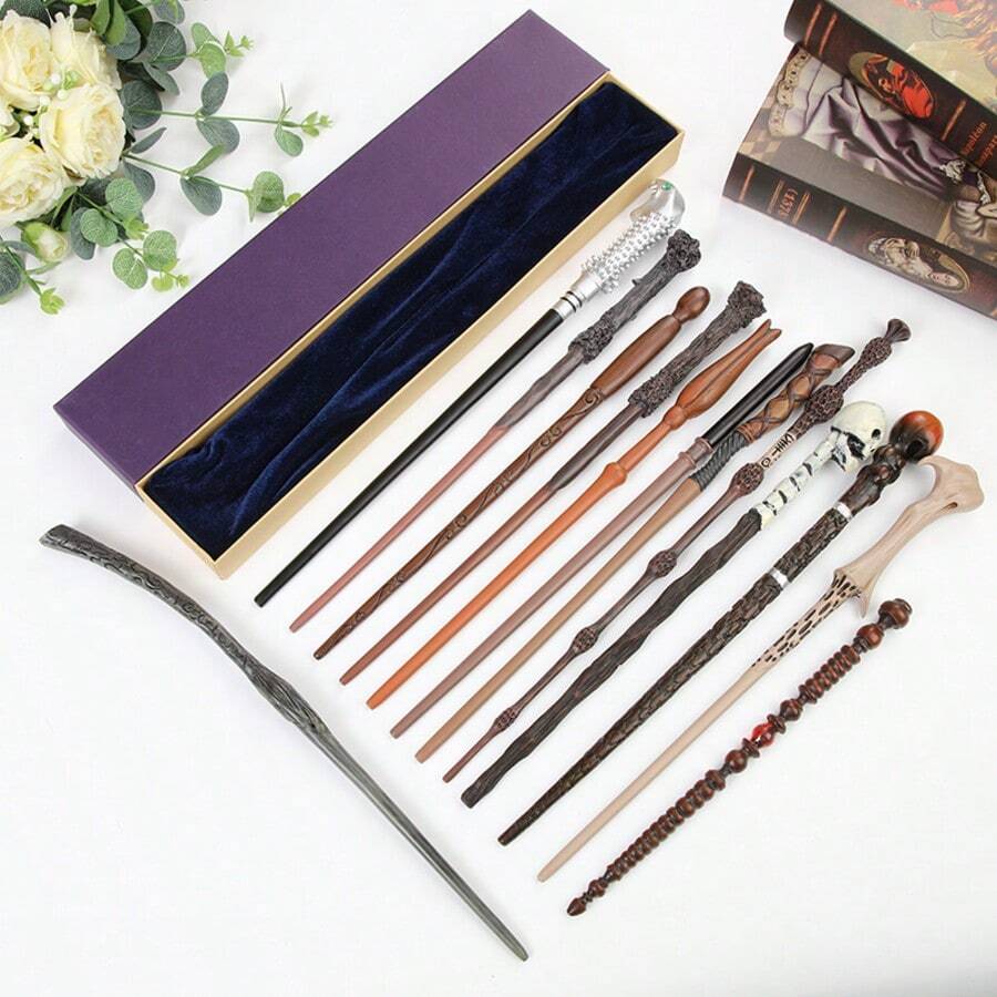 Zazumi Harry Potter Wands – Official Movie Prop Replicas Of Wands Used By Characters From The Harry Potter Film Series, Including Harry Potter, Hermione Granger, Minerva McGonagall, Lord Voldemort, And More.