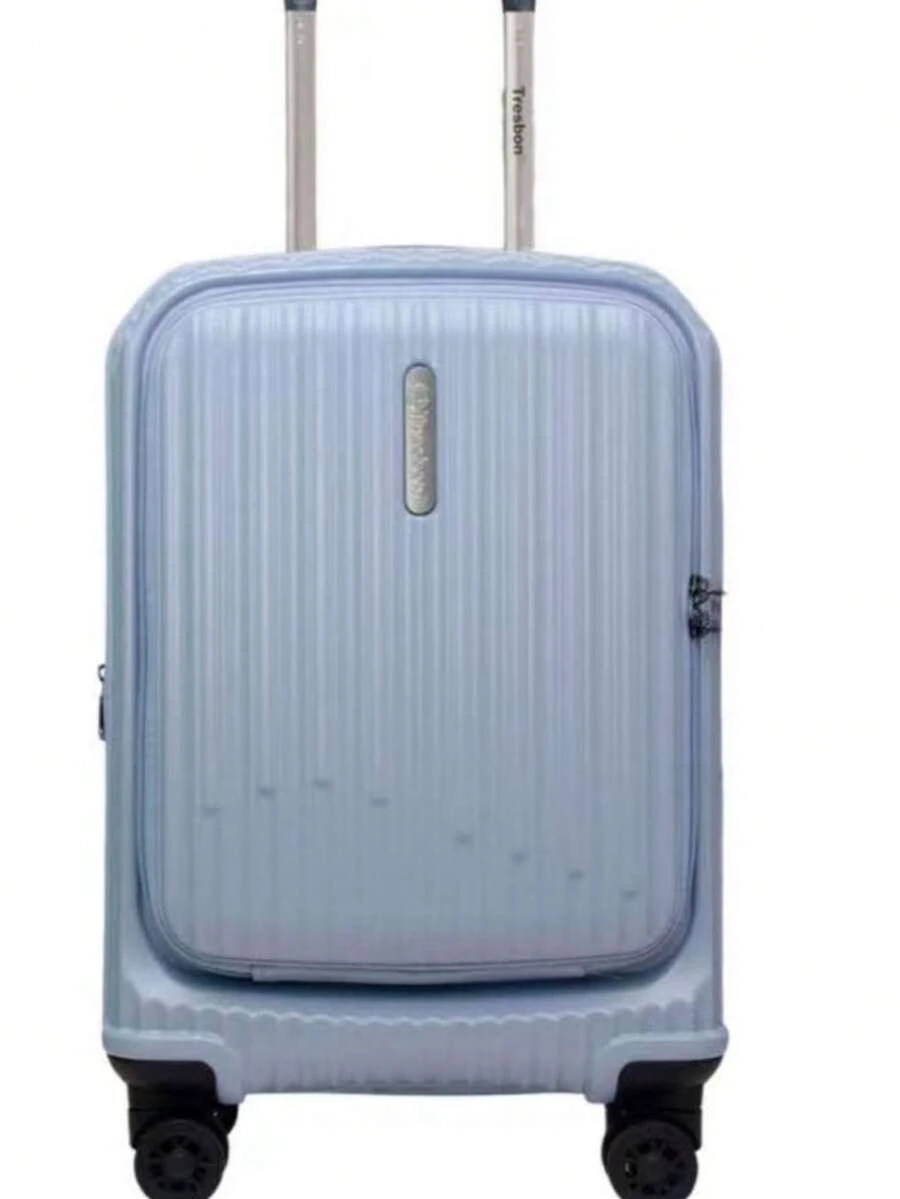 Maleta De viaje de 15KG Para Avión 20 Pulgadas,Equipaje DE Mano Rígida con 4 Ruedas de 360grados,candado incorporado.dos Colores hermosos para en el aeropuerto simpre con birllantes - Celeste - Ver 1