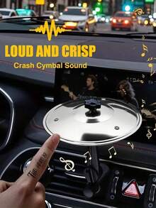 1 件装汽车鼓钹出风口夹汽车乐器空调出风口装饰车内装饰汽车配件 - 彩色 - 查看 5