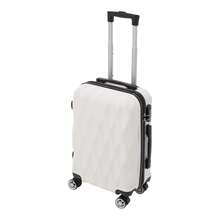 Living And Home 20-Inch ABS Hardshell Suitcase (35*20*58cm) - Scratch-Resistant With Combination Lock - White 35cm W x 20cm D x 58cm H - 查看 2
