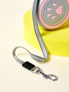 PETSIN เชือกดึงหดอัตโนมัติสำหรับสัตว์เลี้ยง 1 ชิ้นพร้อมตัวเลือกหลายสี, สไตล์สุ่ม - สีชมพู - ดู 3