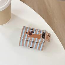 条纹腊肠犬风格耳机保护壳，兼容 1/2/3/4/Pro/Pro 2 和 WF-1000XM5 和 Studio Buds/Buds+ 和三星 Buds3/Buds 3 Pro 和华为 FreeBuds 4/4E/5/5i/6/6i/SE2/SE3/Pro2/Pro2+/Pro3/Pro4/FreeClip 耳机 - 彩色 - 查看 7