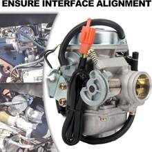 PowerMotor PD24J Carburetor For 4-Stroke GY6 125cc 150cc ATV Go Karts Scooter Mopeds QMJ_QMI157 QMJ_QMI152 - Manifold Intake Diameter 24mm PD24J Carb - Carburetor Kit 02 - View 4