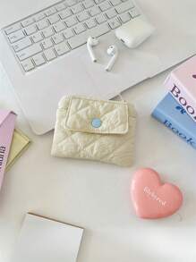 Gesteppte diamantförmige Gitter Münzbörse mit Druckknopf, Kartentasche, Dokumententasche, Multifunktions-Finishing-Tasche für Frauen-Geldbörse, Mini-Geldbörse, Geldbörse, Reisegeldbörs, Münzbörse, Handgelenktasche