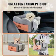 Center Console Dog Car Seat Dog Booster Car Seat For Small Dog 8 Lbs