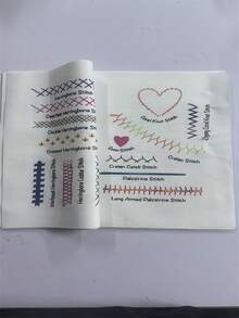 1 套缝纫/针线活图案说明书，适合 DIY 刺绣爱好者，适合初学者 - 包含各种针法和图案，适合钩针和刺绣爱好者