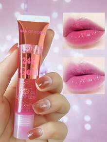 1 buah Minyak Bibir Berubah Warna dengan Lapisan Emas, Melembapkan & Menutrisi, Berubah Warna, Menyamarkan Garis-Garis Bibir, Perawatan Bibir Anti-Pengelupasan - Berwarna merah muda - View 9
