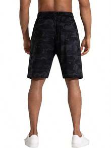 VN-Men's Plus Size ShortsVN-Men's Plus Size Shortsn's Lounge Shorts With P Poets Loose-Fit Jeey Shorts Running,Workout,Tining, Basketbashorts Menshorts Men - 黑灰色迷彩 - 查看 7