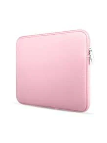 1pc 11.6/12.5/13.3/14/15.4/15.6/16/17 Inch Solid Color Casual Laptop Sleeve Bag, Compatible With Huawei/Apple//HP//Hasee