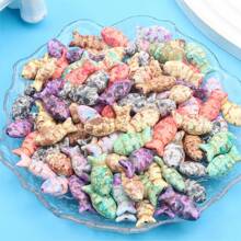 Cuentas en forma de pez de turquesa artificial de colores, cuentas con forma de animales marinos, surtido de cuentas sueltas, productos de vacaciones de playa de Hawái, accesorios de moda para mujeres, utilizados para hacer pulseras, collares, aretes, tobillos, llaveros, cadenas de mochila, cadenas de teléfono, para bodas, festivales de música, fiestas, vacaciones, regalos de cumpleaños, accesorios de decoración de joyas