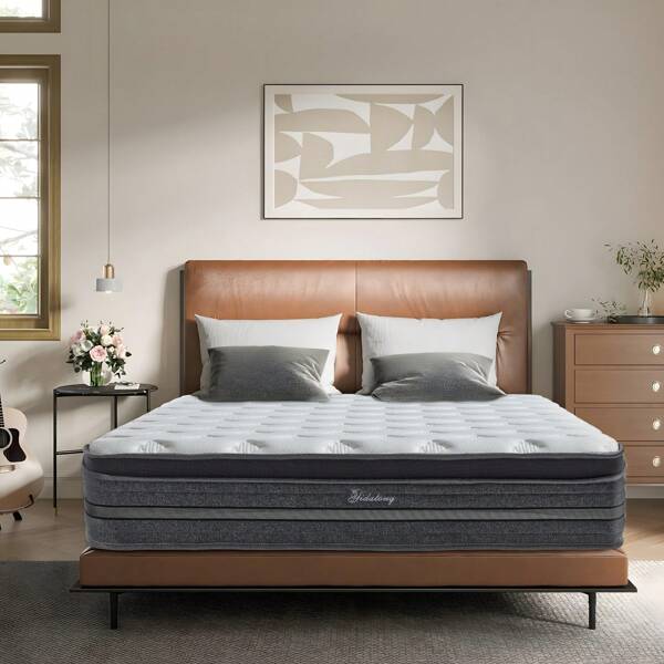 Matratze 140x200 cm, Taschenfederkern und Kaltschaummatratze Hybride, 30 cm Höhe Federkernmatratze, 10-Zonen Ergonomie, Härtegrad H3/Öko-Tex Zertifiziert, Atmungsaktiv, Antibakteriell