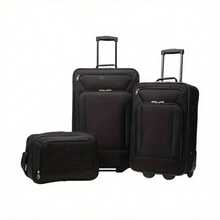 3 - Piece Set Luggage, Black, Suitable For Travel