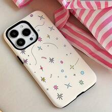 Funda para teléfono con película dos en uno de 1 pieza: duradera, que absorbe los golpes y compatible con los modelos 16/15/14/13/12/11 Plus/Pro/Pro, impresiones realistas que - Colores mixtos 1 - Ver 6
