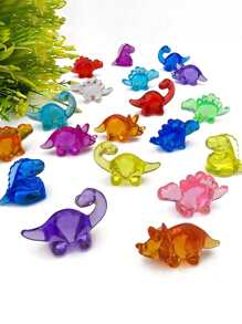 10/20/30/50/100pcs Random Assorted Mini Dinosaur Models, Multicolor Acrylic Dinosaurs, Mini Resin Animal Figurines, For Hidden Decor, Bulk Plastic Dinosaur Party Favors, Desktop Decor Crystals, Vase Fillers, Underwater Swimming Stones, Swimming & Diving Gifts, Birthday & Pool Party Favors, Suitable For Fairy Garden Planters