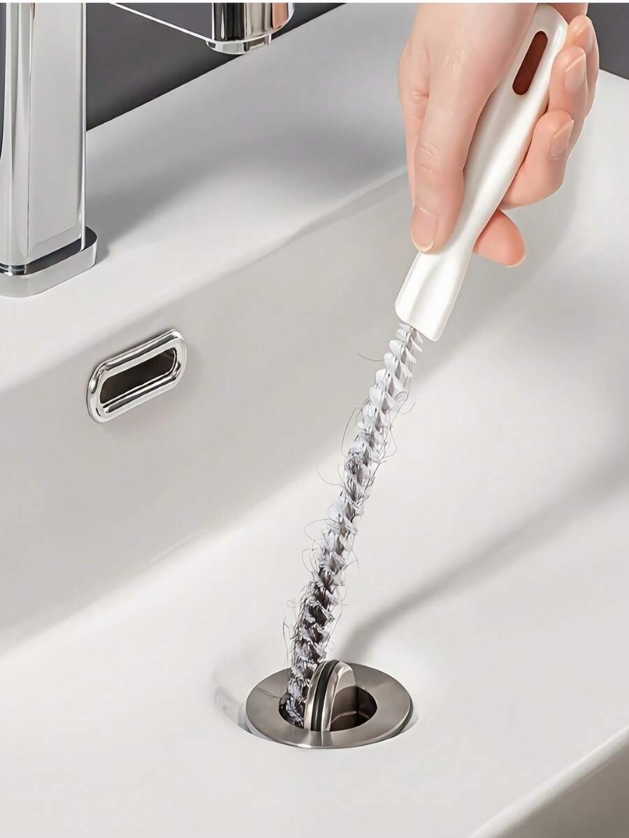 1 szt./2 szt. Mocne szczotki do czyszczenia odpływów: Elastyczne narzędzie do usuwania zatorów hydraulicznych i kuchennych - narzędzie do usuwania włosów i odpadów, łatwy w obsłudze uchwyt - wielokrotnego użytku narzędzie do usuwania zatorów, ręczna elastyczna szczotka do czyszczenia zlewów i rur, narzędzie do usuwania zatorów w odpływach