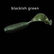 20 件高 PVC 含量蠕虫诱饵，大尾巴快速吸引鱼，预先浸泡在引诱剂中以保持持久气味，5/6/7 厘米卷尾蛆鱼饵适用于：路亚钓鱼、海钓、淡水钓鱼、河钓、蓝鱼、克拉皮鱼、鲈鱼 - 仿真魚餌 - 查看 6