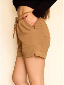 Short de lino - Caqui - Ver 3