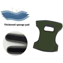 1 par de rodilleras de jardinería suaves y cómodas con espuma de memoria ultra gruesa, antideslizantes y ajustables, disponibles en morado y verde