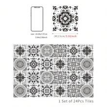 24PCS- Nordic Home Tile, Self-Adhesive Wall Stickers, Kitchen Bathroom Bedroom Living Room Dining Room, Waterproof, Oil And Moisture Proof, Decorative Tile Stickers, Wall Renovation Floor Stickers For Home Decor