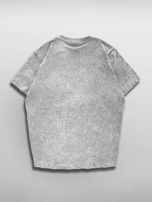 Camiseta de Cuello Redondo con Estampado de Dólar, Camiseta Casual de Manga Corta para Primavera y Verano, Ropa de Mujer - Negro - Ver 9